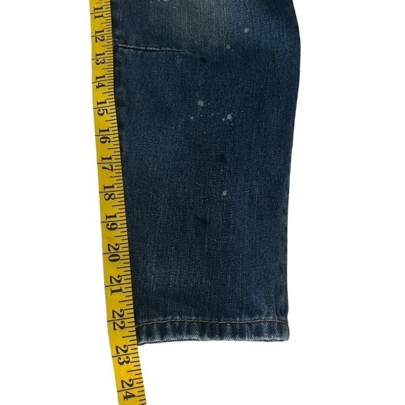 Wildfox Jeans Women's 28 Baggy Crop Da Vinci Medium Wash Distressed - Picture 12 of 12